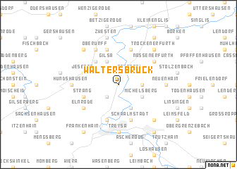 map of Waltersbrück