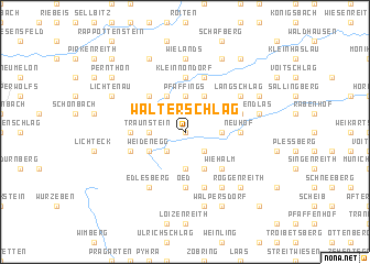 map of Walterschlag