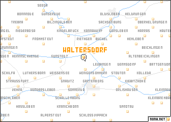 map of Waltersdorf