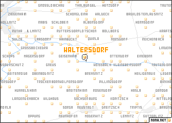 map of Waltersdorf