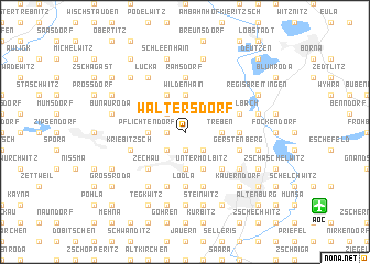 map of Waltersdorf