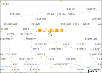 map of Waltersdorf