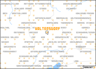 map of Waltersdorf