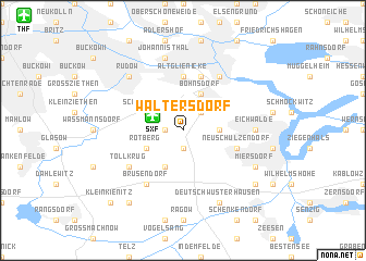 map of Waltersdorf