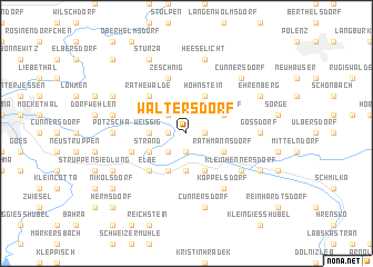 map of Waltersdorf