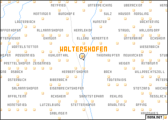 map of Waltershofen