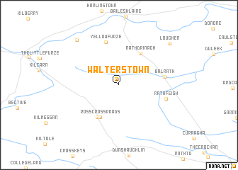map of Walterstown