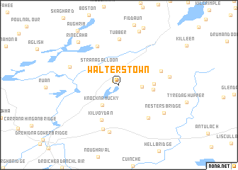 map of Walterstown
