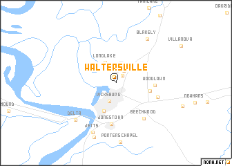 map of Waltersville