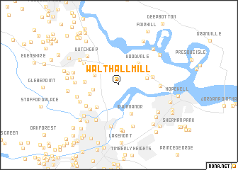 map of Walthall Mill