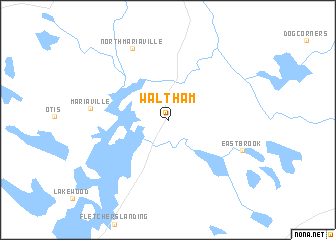 map of Waltham