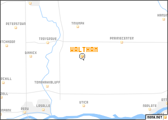 map of Waltham