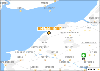 map of Walton Down