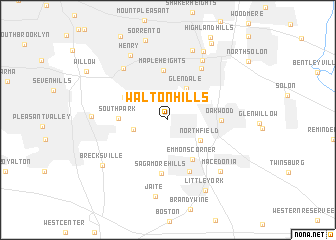 map of Walton Hills