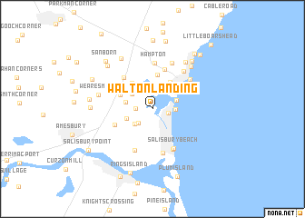 map of Walton Landing