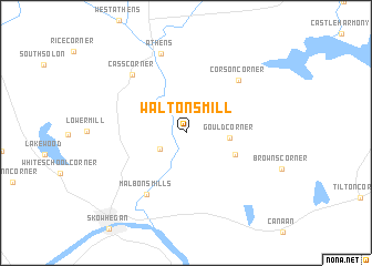 map of Waltons Mill