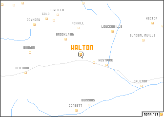 map of Walton