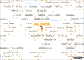 map of Walugama