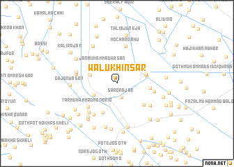 map of Wālu Khīnsar