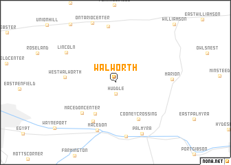 map of Walworth