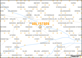 map of Wały Stare