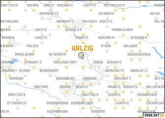 map of Walzig