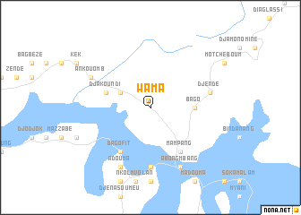 map of Wama