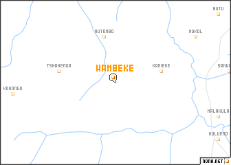 map of Wambeke