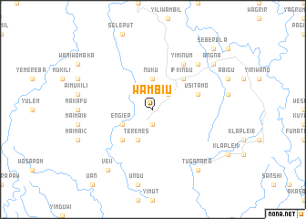 map of Wambiu