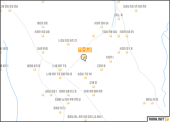 map of Wami