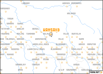 map of Wamsak 1