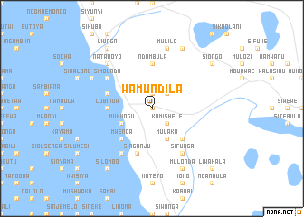map of Wamundila