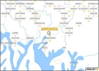 map of Wamungu