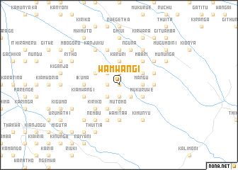 map of Wamwangi