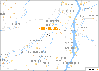 map of Wanā al Qiss