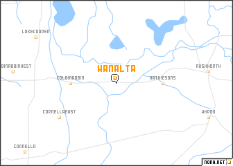map of Wanalta