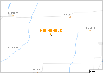 map of Wanamaker
