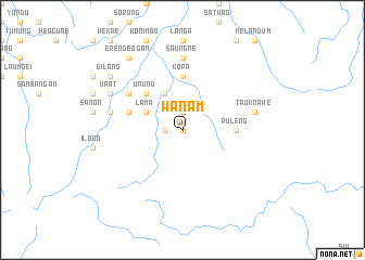 map of Wanam