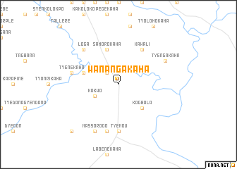 map of Wanangakaha