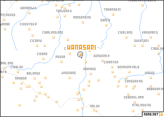 map of Wanasari