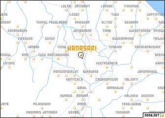 map of Wanasari