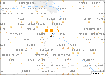 map of Wanaty