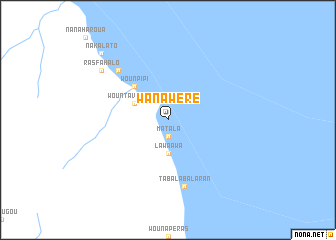 map of Wanawéré