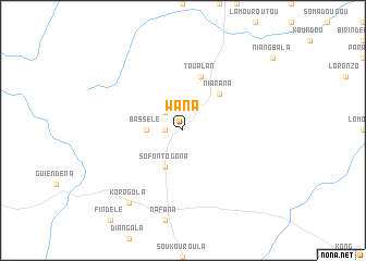 map of Wana
