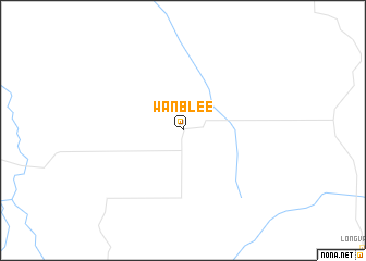 map of Wanblee