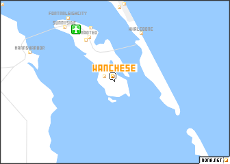 map of Wanchese