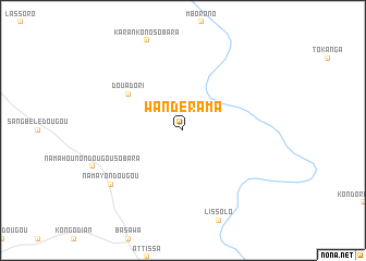 map of Wandérama