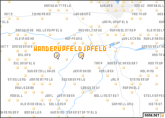 map of Wanderupfeld