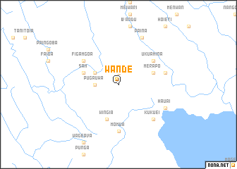 map of Wande