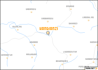 map of Wandianzi